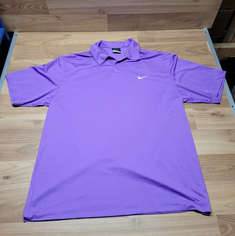 nike golf dri-fit polo shirt mens large.